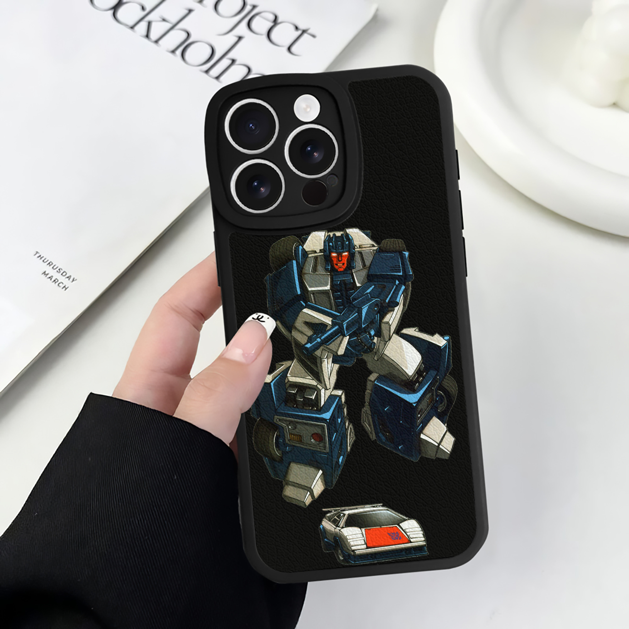 （画像用）  【iPhone 16シリーズ対応】シリコンスマホケース（レザー調） 材質：シリコン
